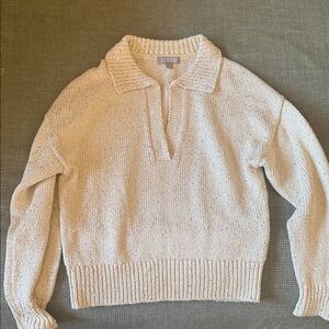 J. Crew Women's Cream V-Neck Sweater